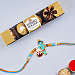 Adorable Bal Krishna Kids Rakhi And 4 Pcs Ferrero Rocher