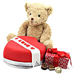Kiss Me Love Teddy Gift Hamper