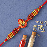 Ganesha And Rudraksha Rakhi