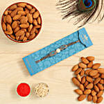 Pearl Stone Traditional Rakhi And Healthy Almonds