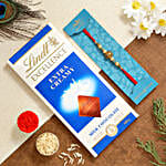 Lion Face Pearl Rakhi And Lindt