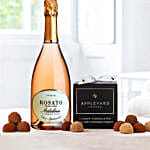 Rose Wine And Chocolate Truffles