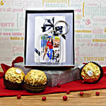 Photo Keychain With Chocolates