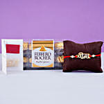 Hindi Veera Rakhi And 12 Pcs Ferrero Rocher