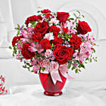 Red Pink Love Flower Arrangement