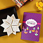 Kaju Katli With Diwali Card