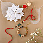 Sneh Classy Green Pearl Rakhis & Kaju Katli