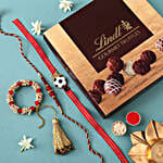 Sneh Family Rakhi Set & Lindor Gourmet Truffles