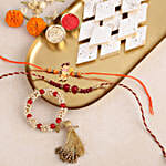 Sneh Delightful Family Rakhi Set & Kaju Katli