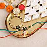 Sneh Classic Family Rakhi Set & Kaju Katli