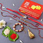 Sneh Charming Family Rakhi Set & Soan Papdi