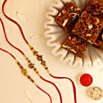 Sneh Feng Shui Rakhi Set & Dodha Burfi