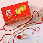 Sneh Feng Shui Rakhi Set & Soan Papdi
