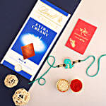 Sneh Lovely Dino Rakhi & Lindt Bar