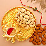 Sneh Peacock Rakhi With Almonds & Cashews