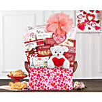 Happy Valentines Day Sweet Treats And Teddy