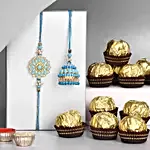 Meenakari Ethnic Luma Rakhi N Ferrero Delight