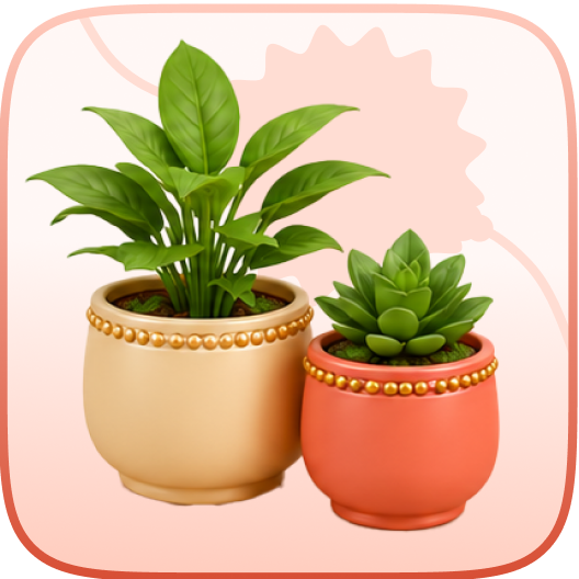 Rakhi With Plants