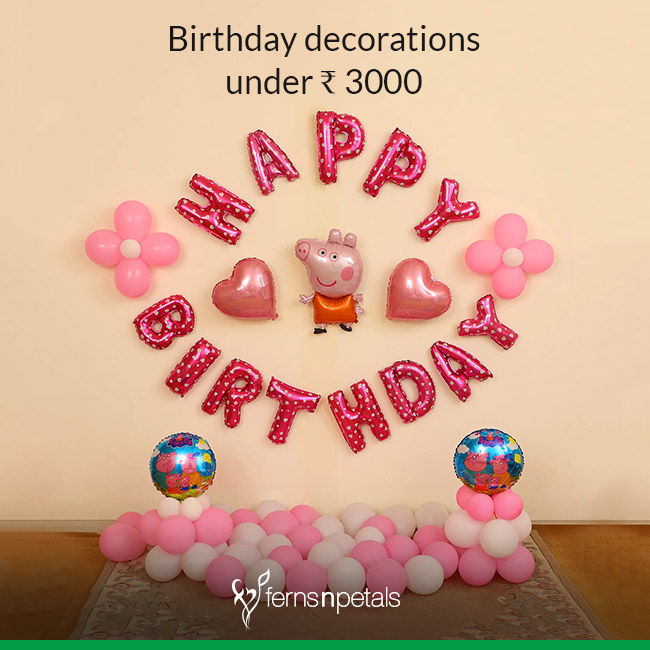 Stunning Birthday Decorations Under Rs. 3000