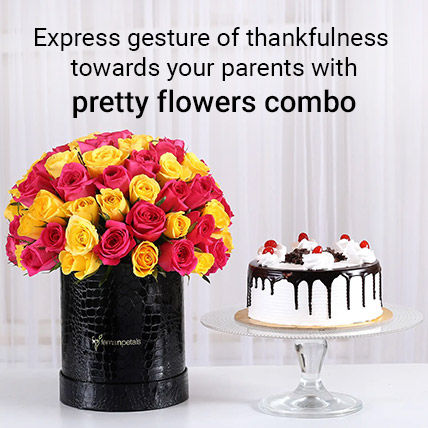 Flowers N Cake Combo