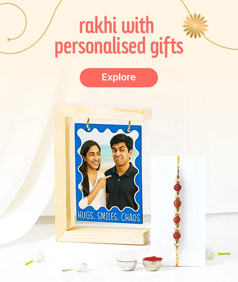 Rakhi with Personalised Gifts
