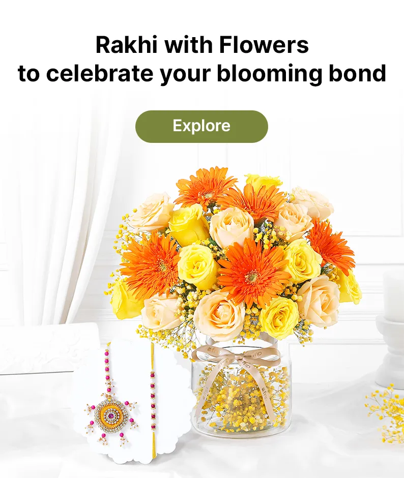 flowers rakhi