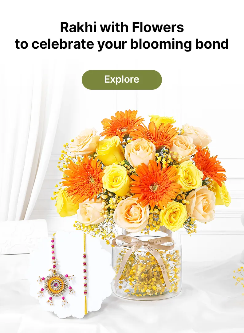flowers rakhi