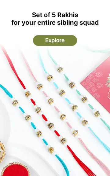 Set of 5 Rakhi