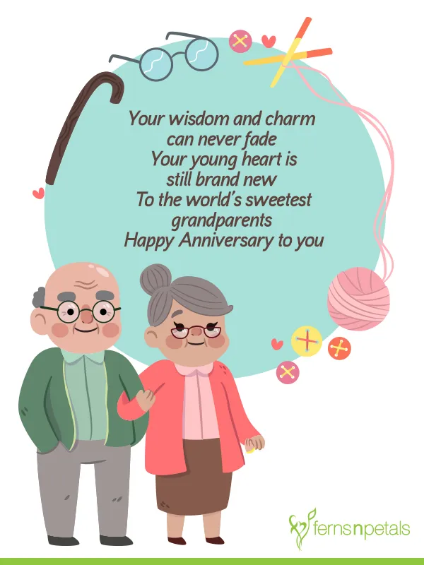 Wedding Anniversary Wishes, Quotes For Grandparents - FNP