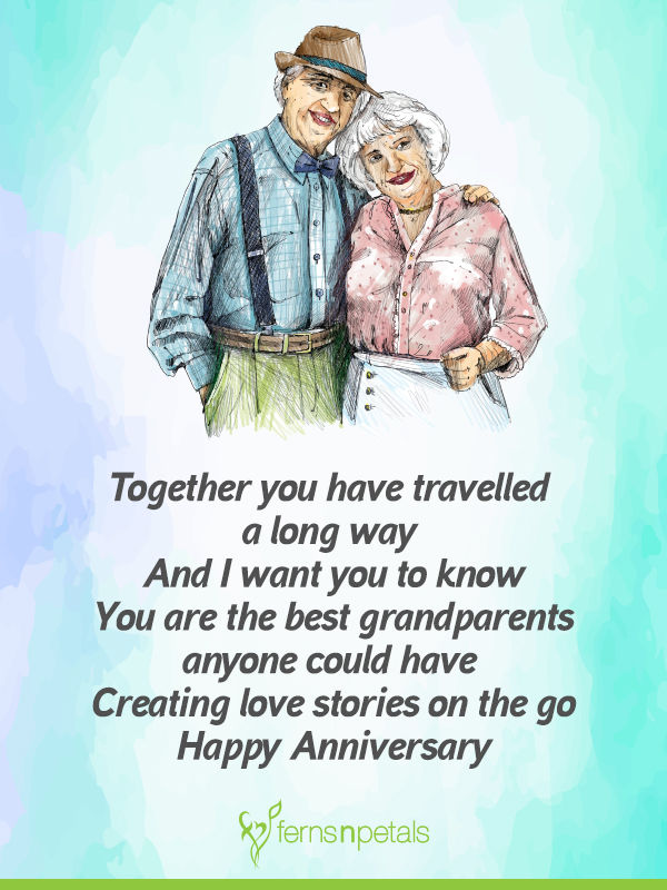 Wedding Anniversary Wishes, Quotes For Grandparents - Ferns N Petals