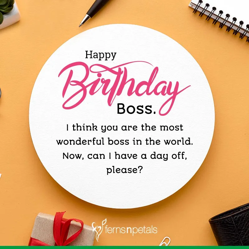 Best Birthday Quotes, Wishes Boss 2021 Ferns N Petals