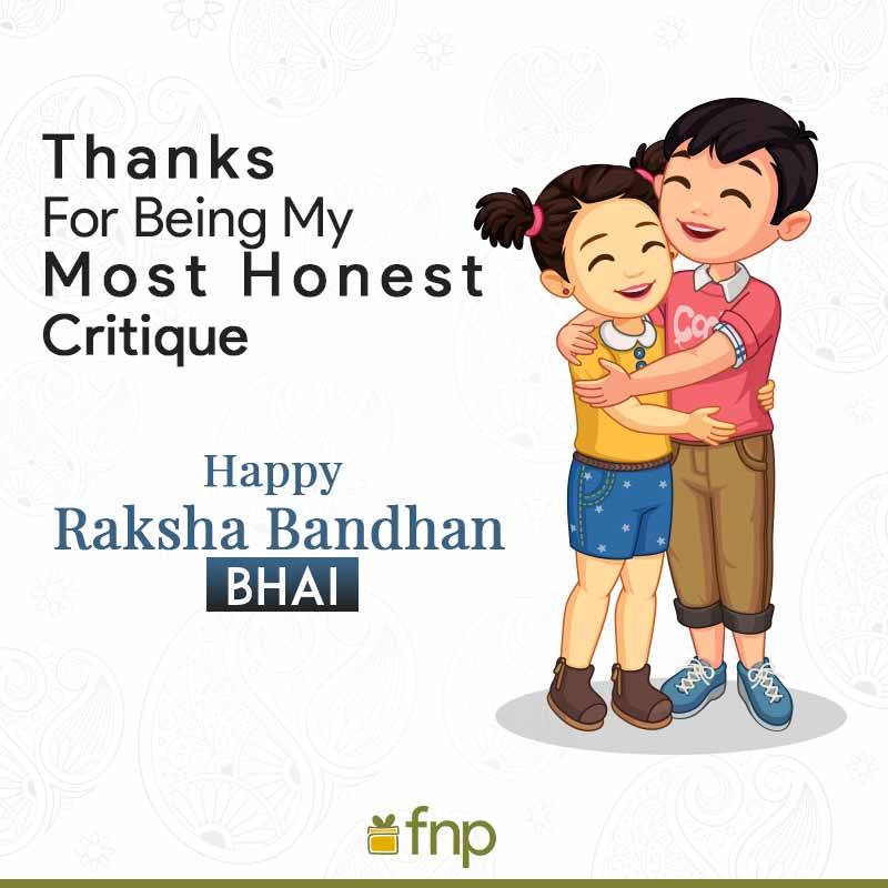 Best Raksha Bandhan (Rakhi) Wishes For Elder Brother FNP