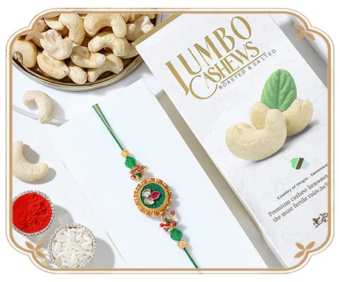 Rakhi with Dry Fruits