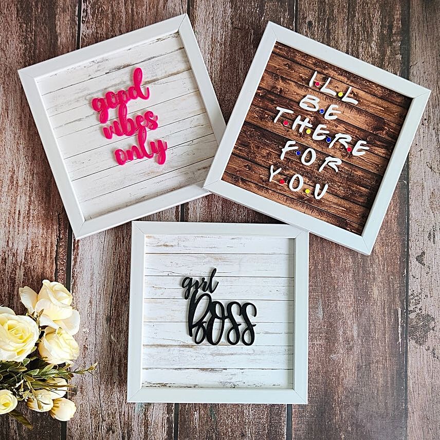 Girl Boss Set Of 3 Frames:Gift Delivery in Argentina
