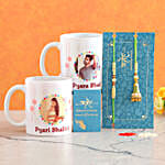 Green Lumba Set And 2 Personalised Mugs Combo