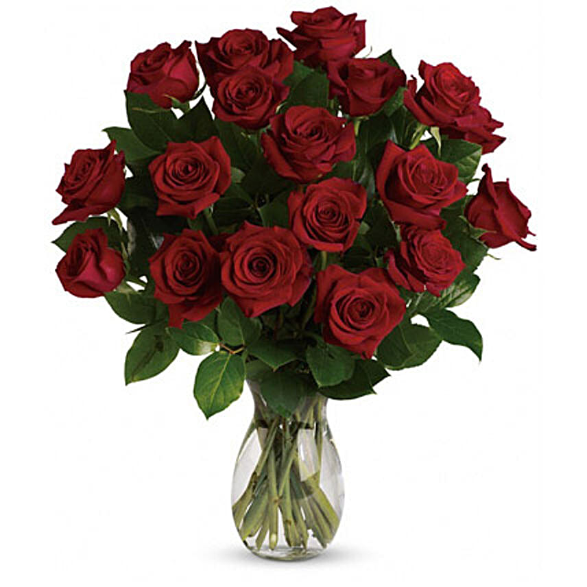 18 Red Roses Bouquet