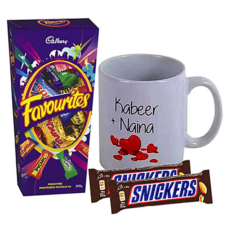 Love Personalised Mug With Chocolates
