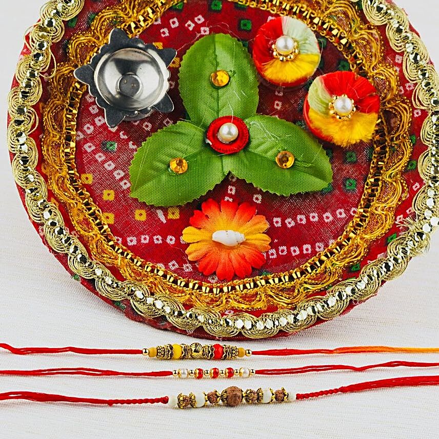 Bandhan Rakhi with Traditional Thali