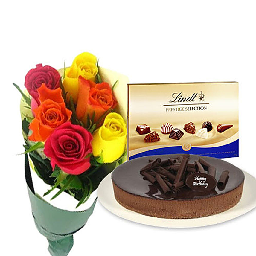 Cheesecake N Chocolates Combo:Birthday Flower Delivery in Australia