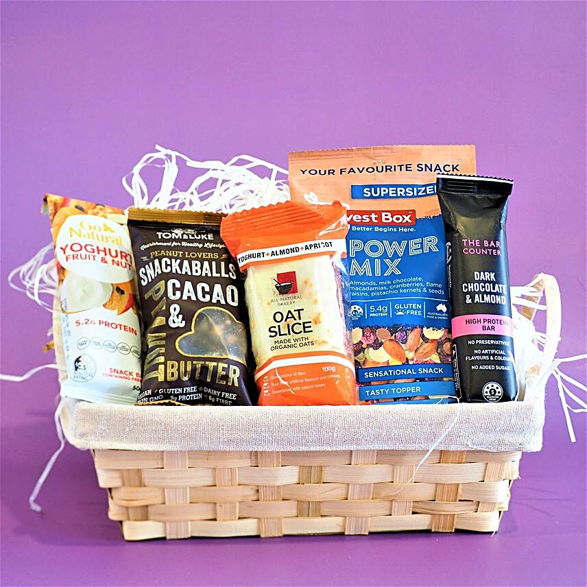 Festive Healthy Bars And Dry Fruit Combo:Gift Baskets to Australia