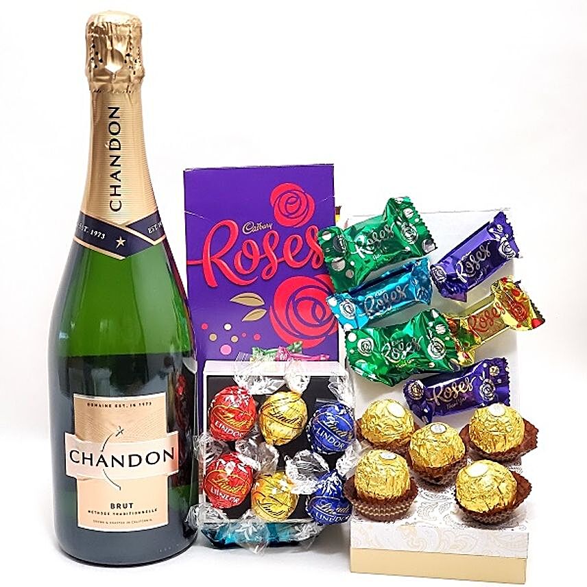 Premium Chandon Champagne And Assorted Truffles:Send Fathers Day Gifts to Australia
