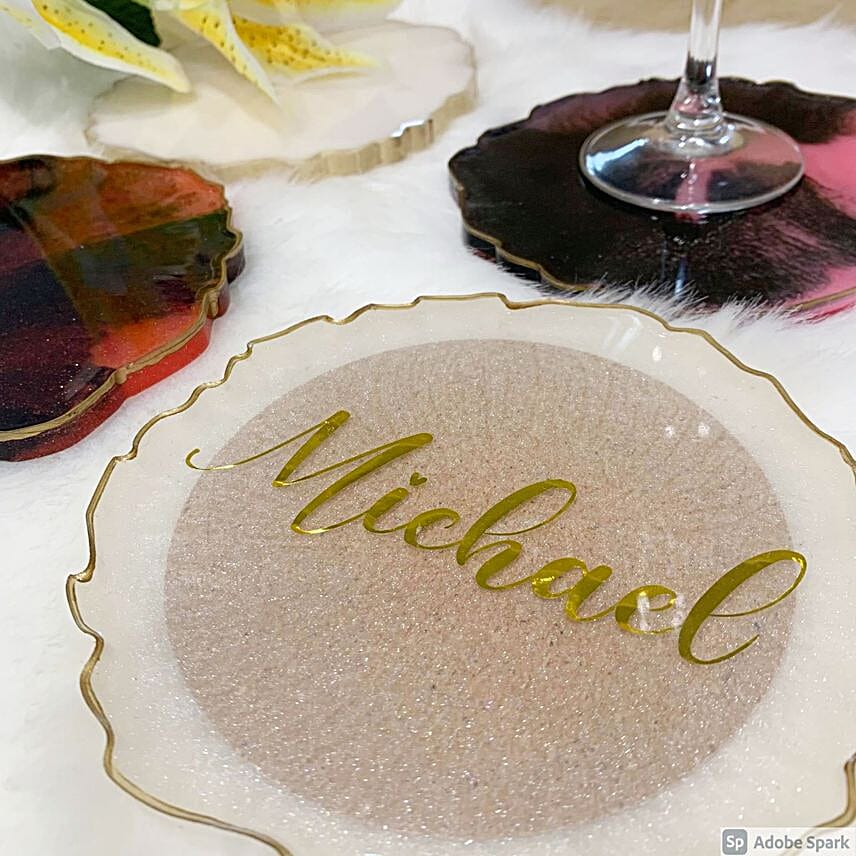 Personalised Resin Coaster