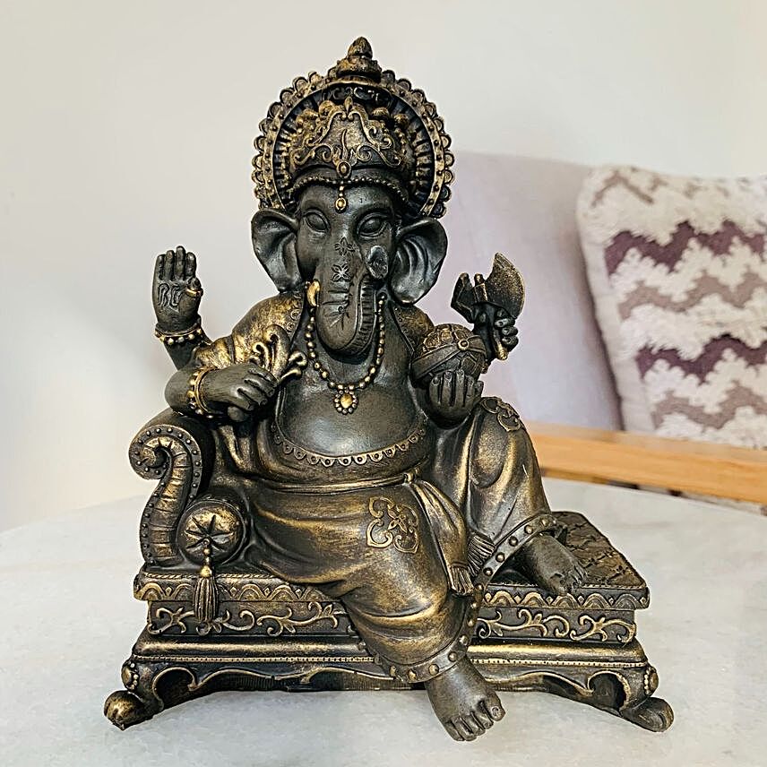 Auspicious Sitting Ganesha Idol