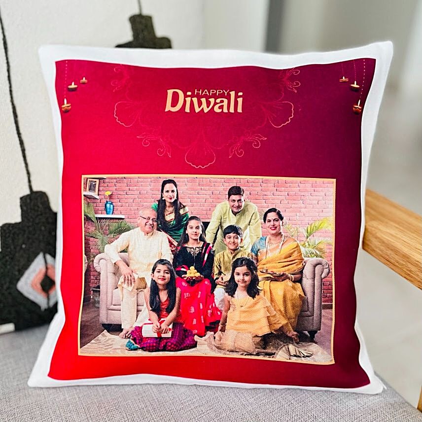 Diwali Vibes Personalised Cushion