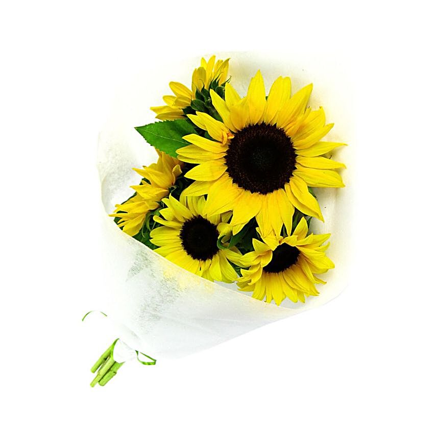 Blooming Sunflowers Bouquet:Flower Bouquet to Australia