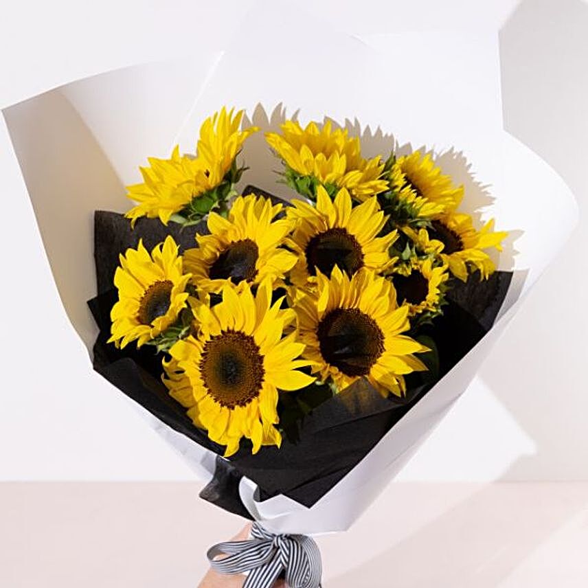 Sunny Sunflowers Bouquet:Flower Bouquets to Australia