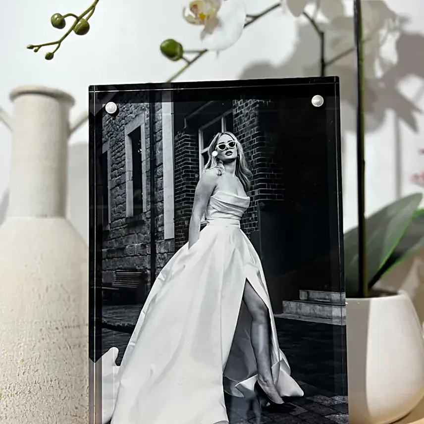 Personalised Classic Design Acrylic Photo Block