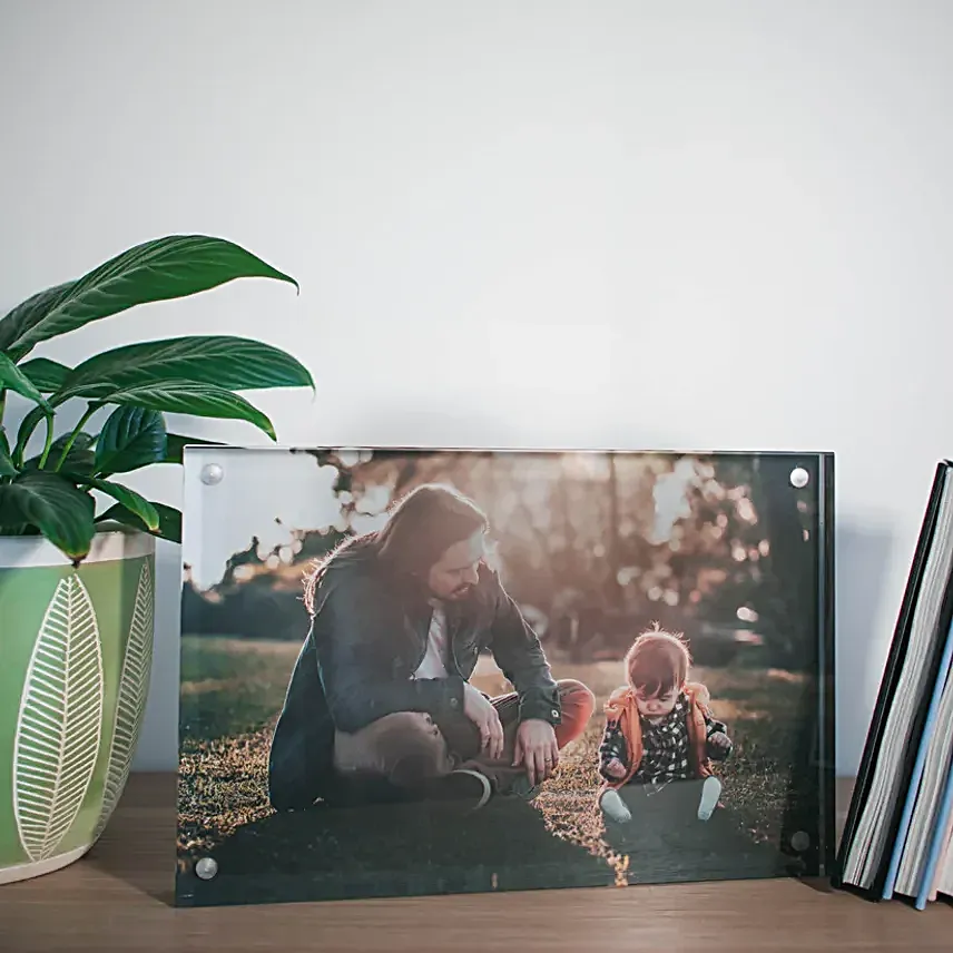 Personalised Classic Design Acrylic Photo Block