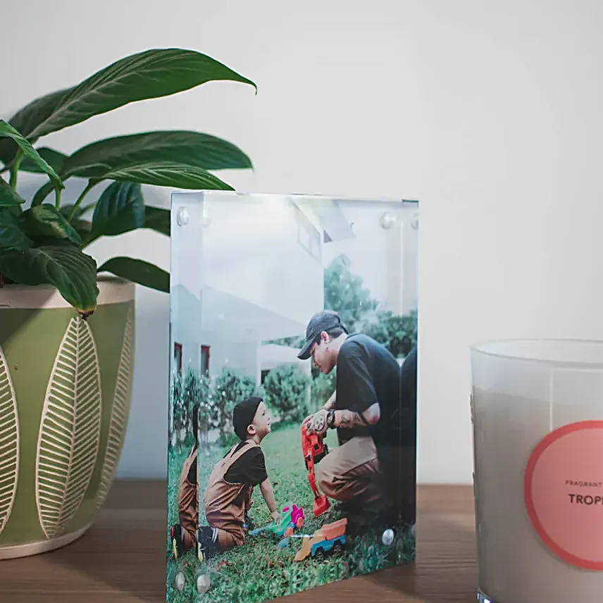 Personalised Classic Design Acrylic Photo Block