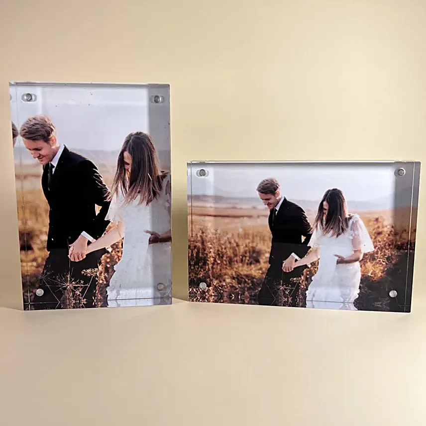 Personalised Postcard Style Acrylic Photo Block